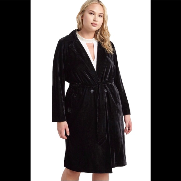 ♨️SOLD OUT!!♨️NWT Plus Velvet Lined Duster Jacket - Picture 1 of 4